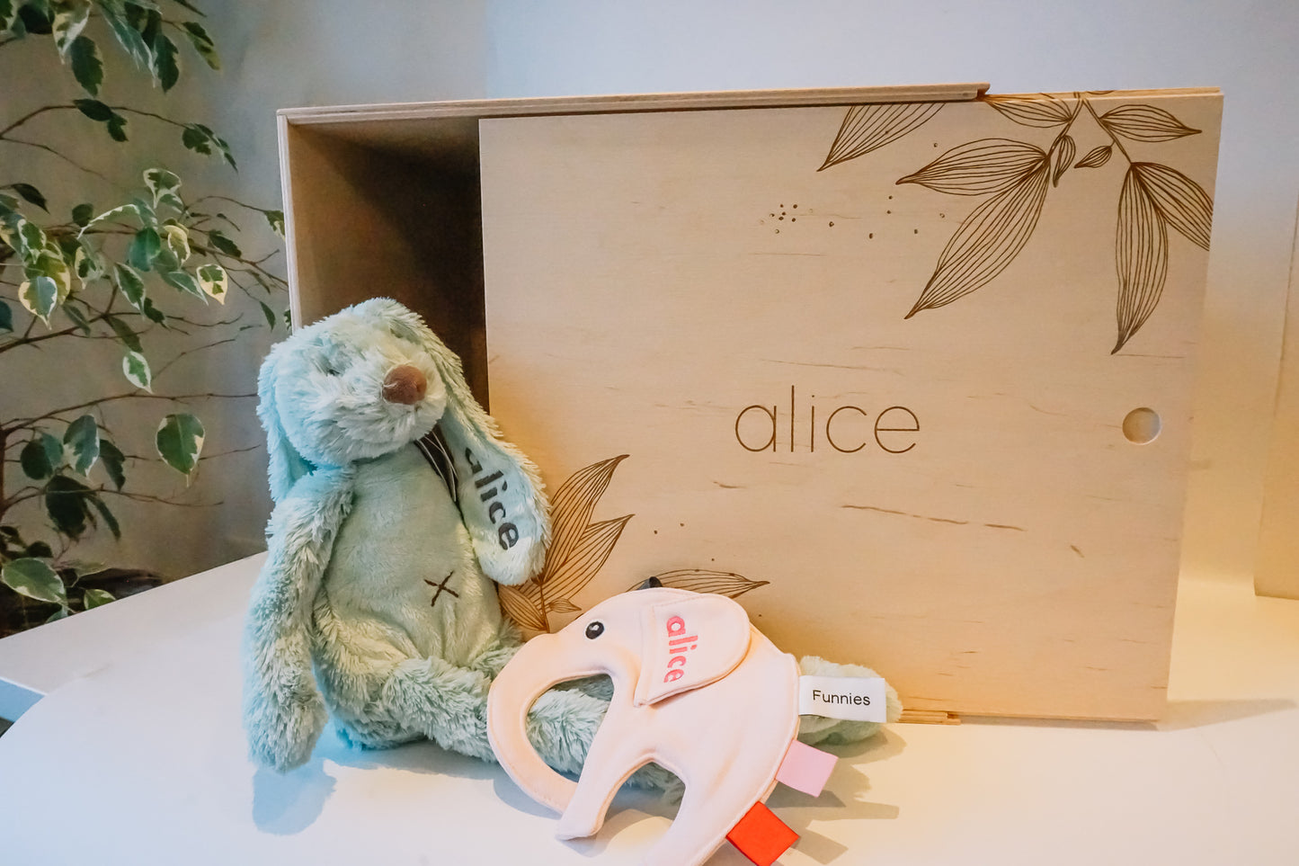 Doudou Ollie geborduurd