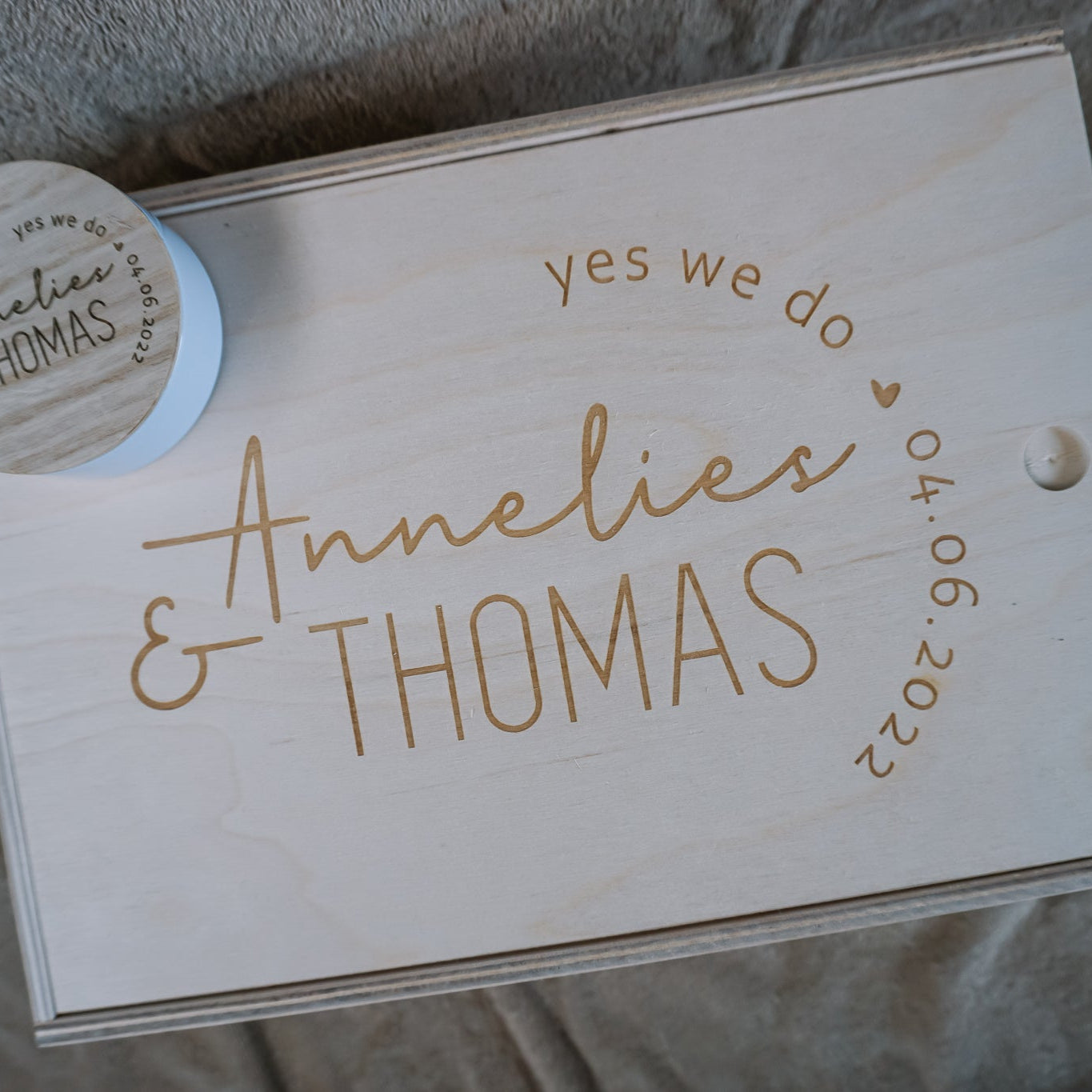 Houten enveloppendoos