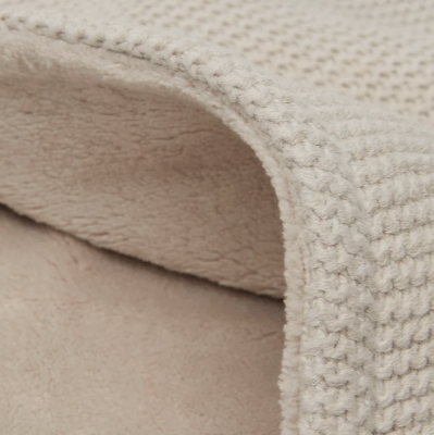 Basic babydeken met fleece geborduurd met naam