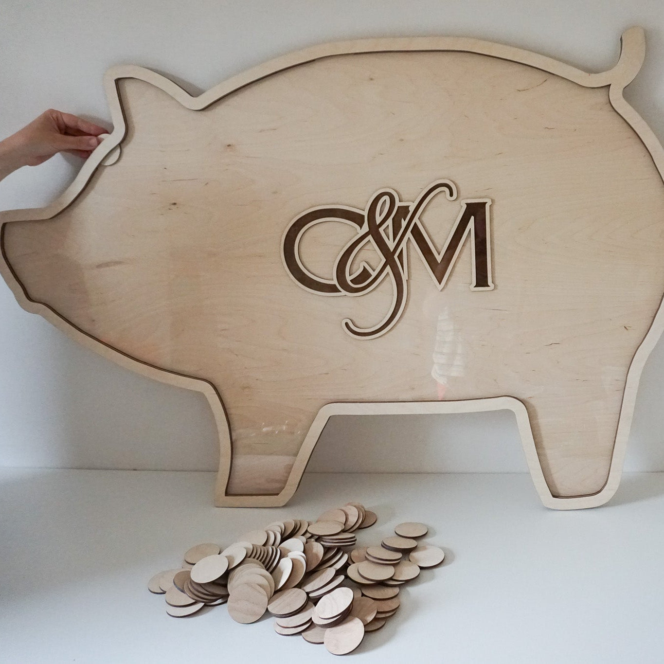 Origineel luxe gastenboek gegraveerd bij www.krea-haus.be