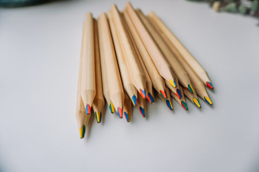 Maxi regenboog potlood gegraveerd