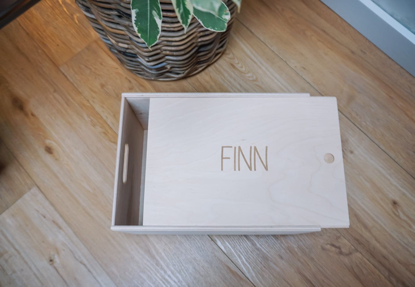 Houten herinneringskist L - eigen ontwerp