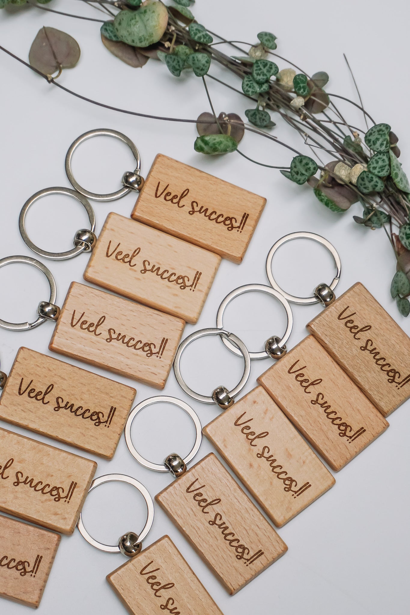 Houten sleutelhanger