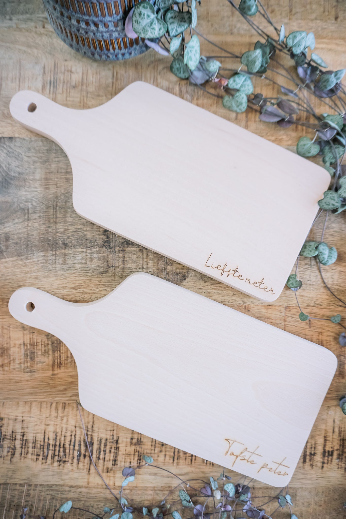 Houten broodplankje gegraveerd