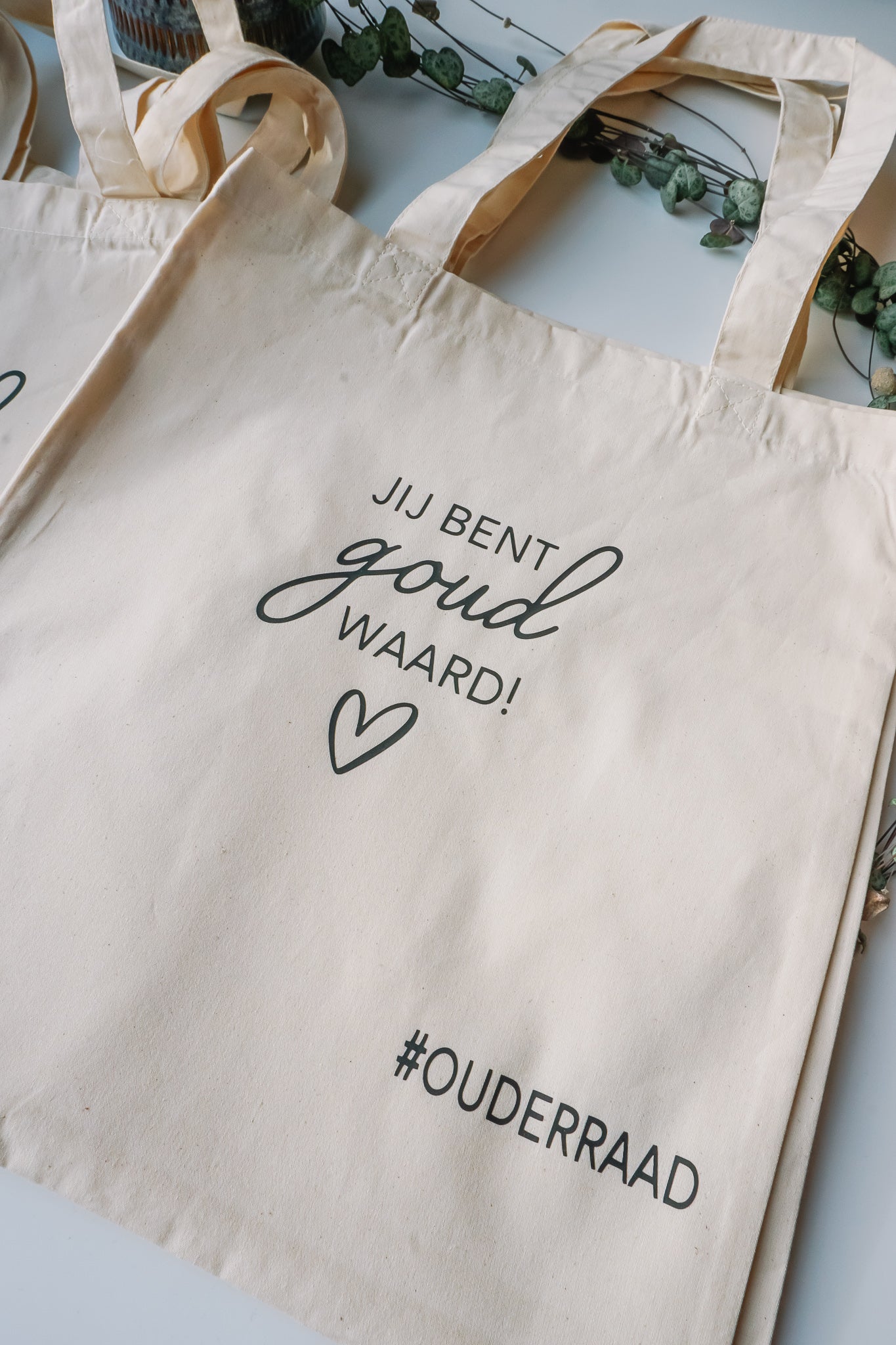 Totebag jij bent goud waard