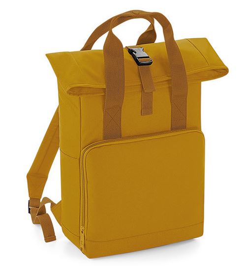 Geborduurde roll top rugzak