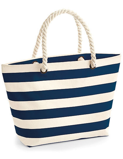 Strandtas gestreept