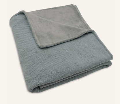 Deken cosy K-knit met fleece - winter