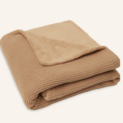 Fleece babydeken voor de winter geborduurd met naam