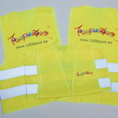 Fluojassen voor bedrijven bedrukt met logo