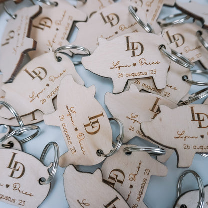 Op maat gemaakte sleutelhangers bij www.krea-haus.be