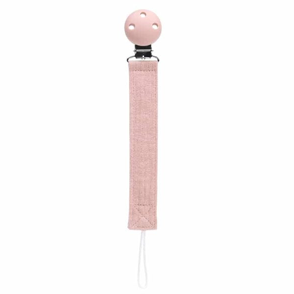 roze speenkoord met clip aan 