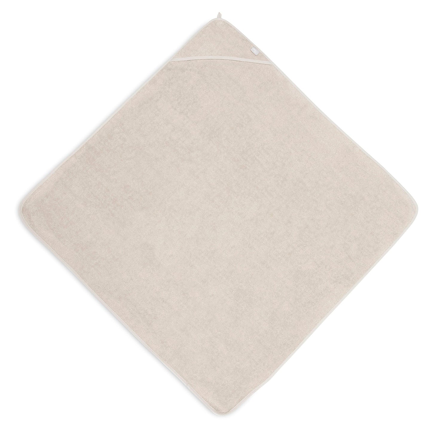 Badcape badstof 100x100 cm in nougat van Jollein, zachte badcape voor baby die geborduurd kan worden met naam en leuk is als geboortegeschenk.