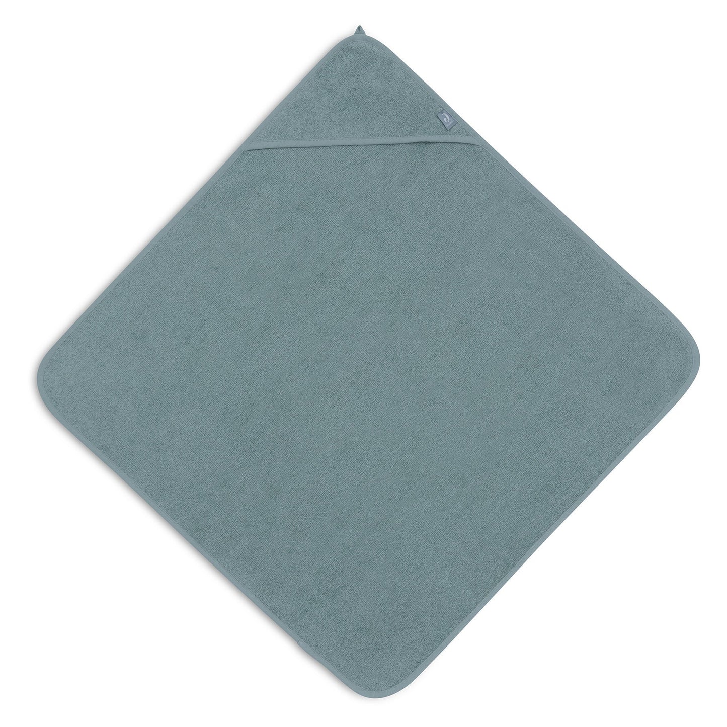 Badcape badstof 100x100 cm in sea green van Jollein, zachte badcape voor baby die geborduurd kan worden met naam en leuk is als geboortegeschenk.