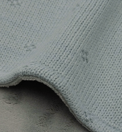 Deken cosy K-knit met fleece - winter