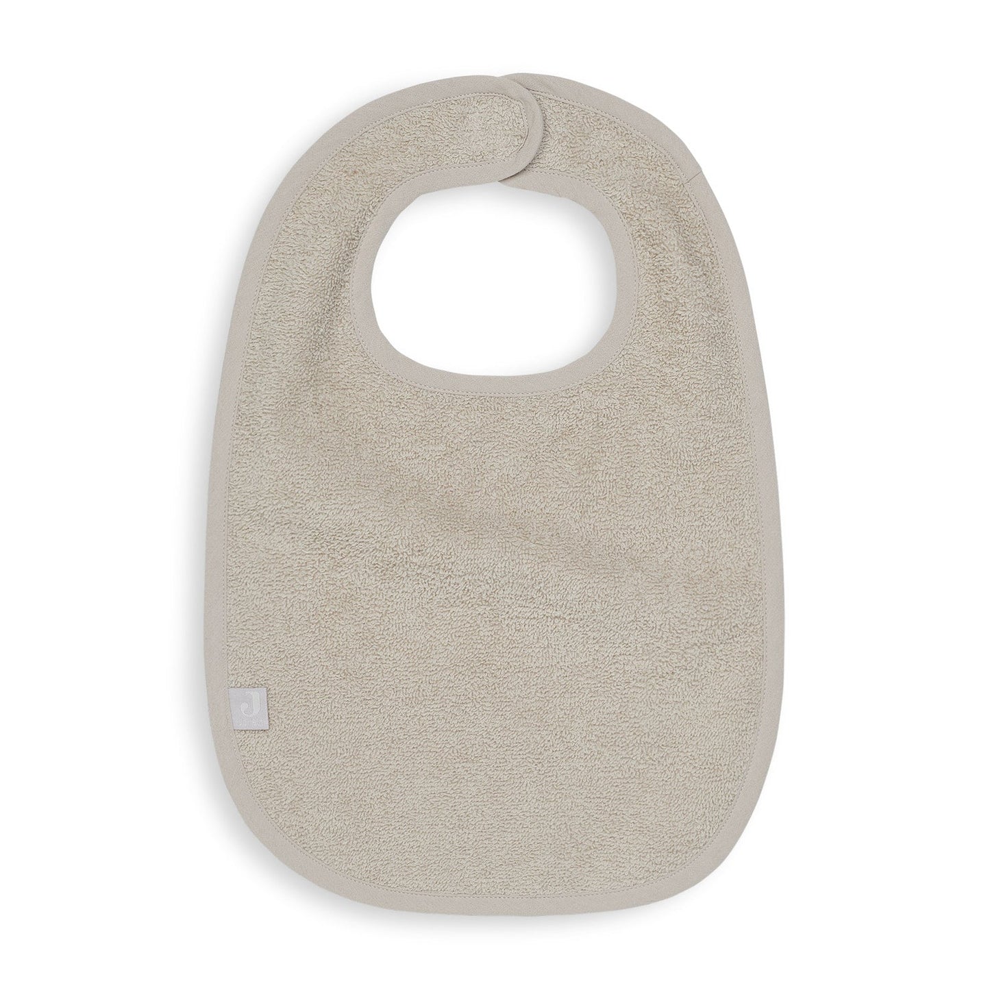 Slab badstof in nougat van Jollein, zachte baby slab met waterafstotende laag voor tijdens het eten of bij kwijlen.