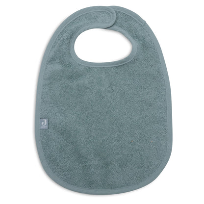 Slab badstof in sea green van Jollein, zachte baby slab met waterafstotende laag voor tijdens het eten of bij kwijlen.
